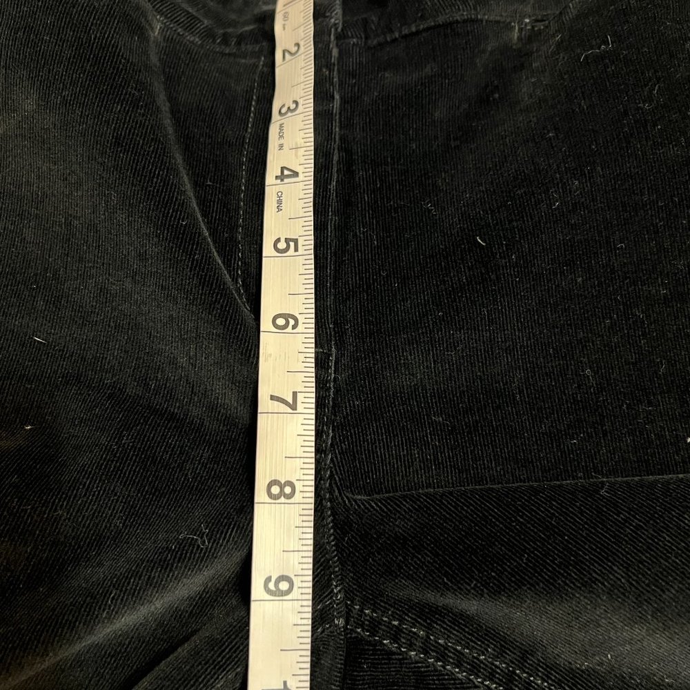 J. Jill Women's Pant Black Corduroy Size 6 Straight Leg Waist 30" - Picture 6 of 7